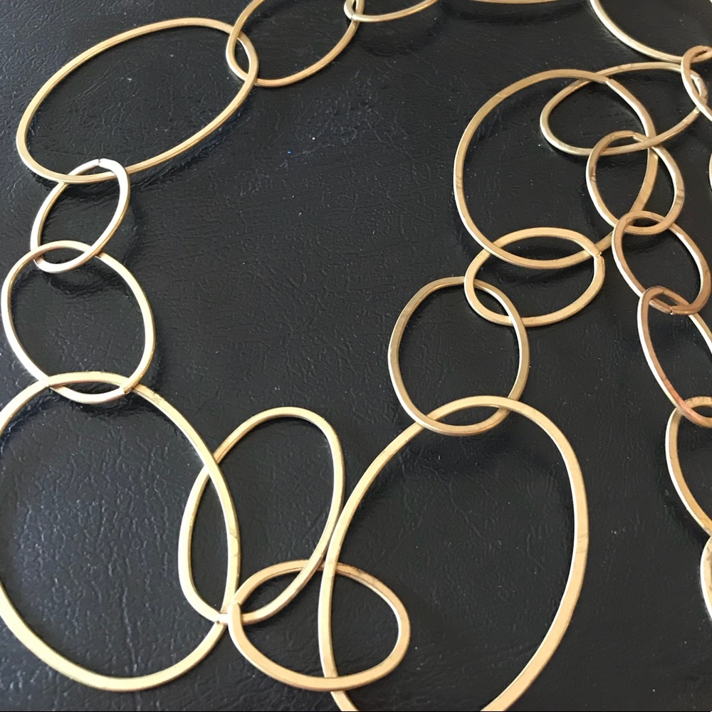 3 for $20 Brass Metal Loop Necklace - Picture 2 of 5